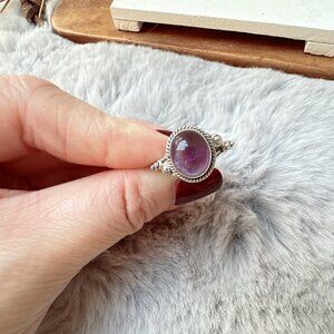New Sterling Silver Amethyst Ring